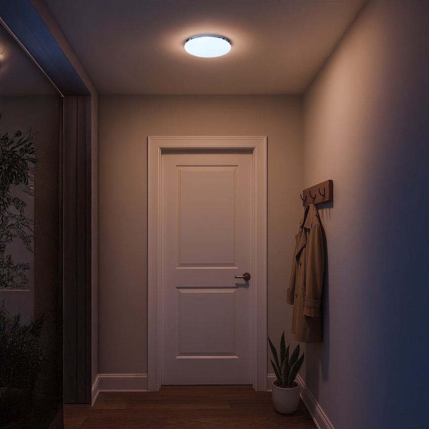 LED плафон за баня MAYA LED/15W/230V Ø 33 cm IP44 лъскав хром