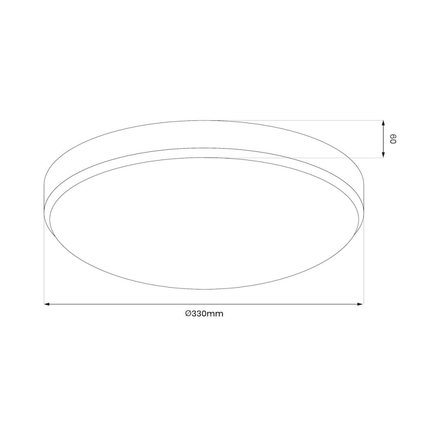 LED плафон за баня MAYA LED/15W/230V Ø 33 cm IP44 лъскав хром