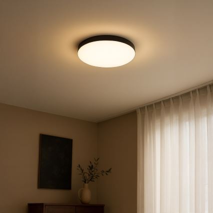 LED Плафон за баня MAYA LED/15W/230V Ø 33 см IP44 черен