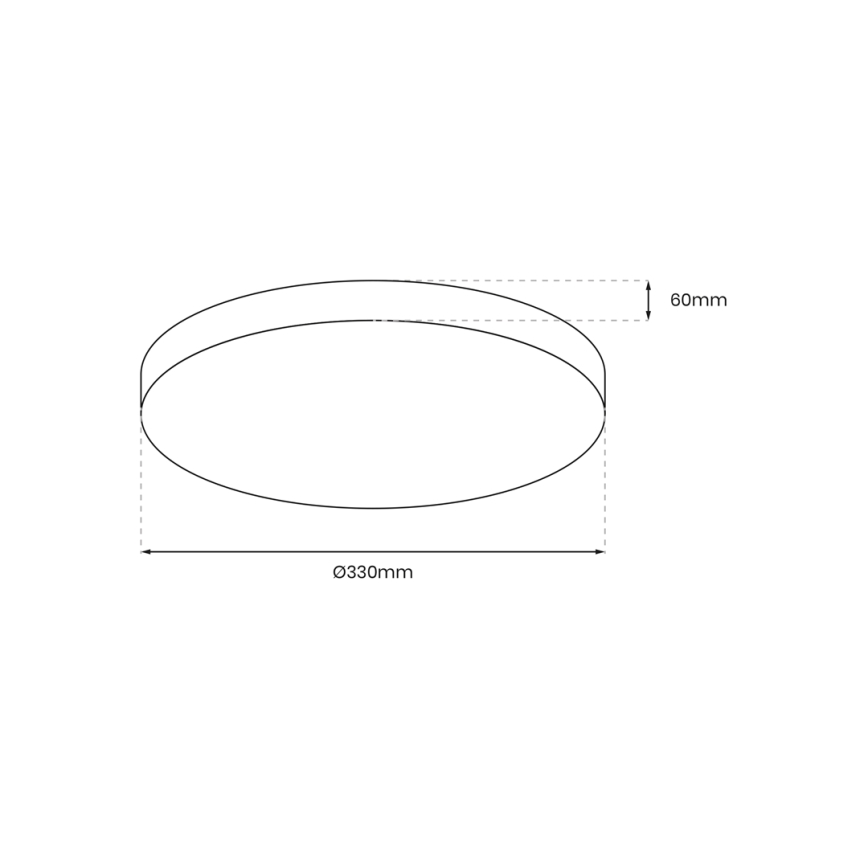 LED Плафон за баня MAYA LED/15W/230V Ø 33 см IP44 черен