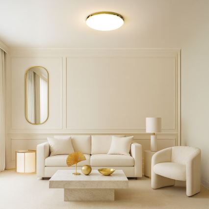 LED Плафон за баня MAYA LED/15W/230V Ø 33 см IP44 златист