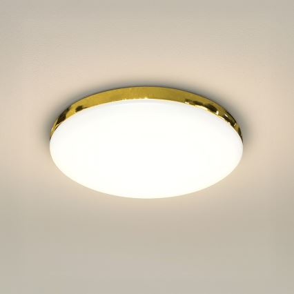 LED Плафон за баня MAYA LED/15W/230V Ø 33 см IP44 златист