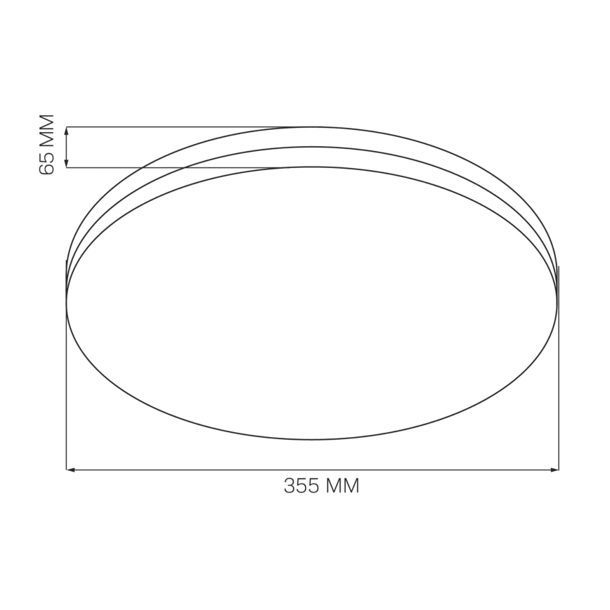 LED Плафон за баня MOON LED/18W/230V лъскав хром IP44