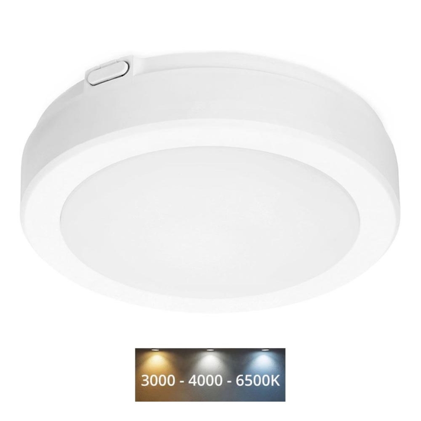 LED Плафон за баня NAIROS LED/12W/230V 3000/4000/6500K IP65 Ø 20 см бял