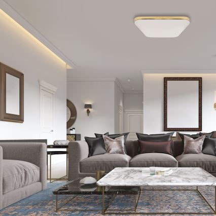 LED Плафон за баня NEMO LED/17W/230V IP44 златист