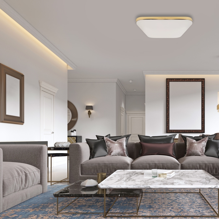 LED Плафон за баня NEMO LED/17W/230V IP44 златист