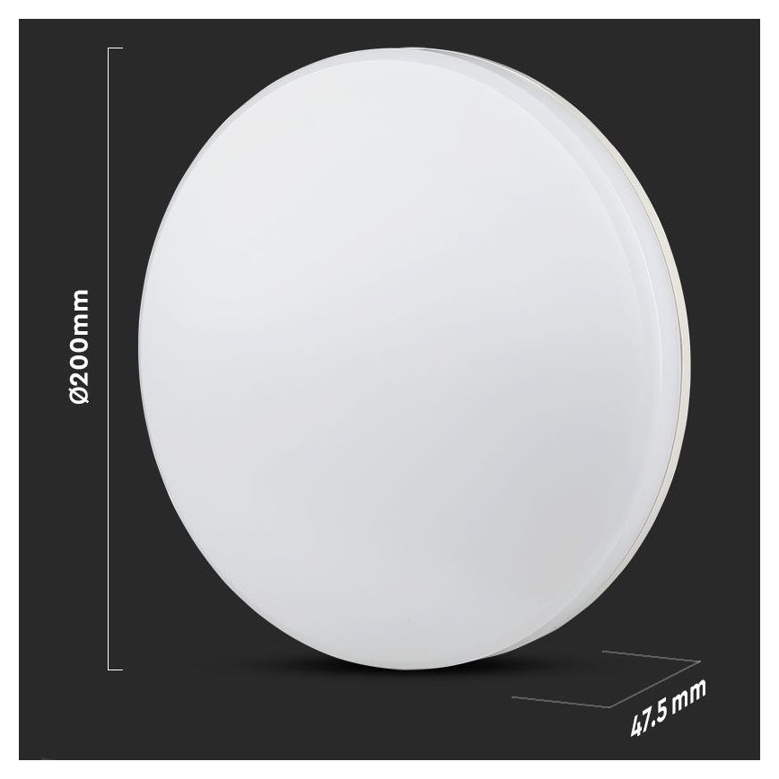 LED Плафон за баня SAMSUNG CHIP LED/15W/230V Ø 20см 3000K IP44