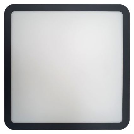 LED Плафон за баня със сензор ELLÉ LED/24W/230V 3000/4000/6500K 26x26 см IP54 антрацит