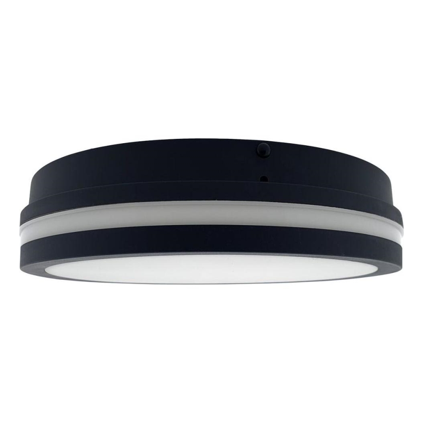 LED Плафон за баня със сензор ELLÉ LED/24W/230V 3000/4000/6500K Ø 26 см IP54 антрацит