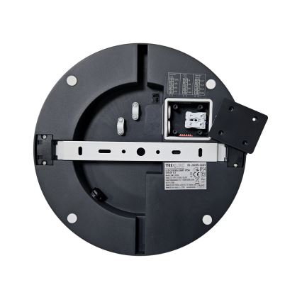 LED Плафон за баня със сензор ELLÉ LED/24W/230V 3000/4000/6500K Ø 26 см IP54 антрацит