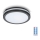 LED Плафон за баня със сензор LED/12W/230V 3000/4000/6500K IP65 Ø 20 см черен + дистанционно управление