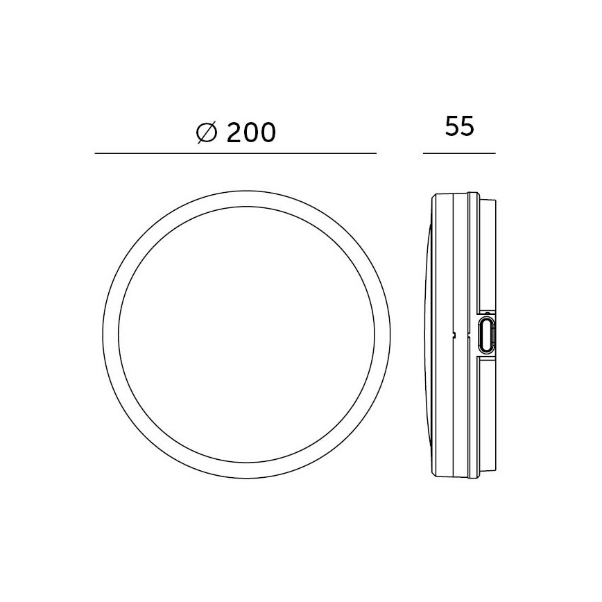 LED Плафон за баня със сензор LED/12W/230V 3000/4000/6500K IP65 Ø 20 см бял + дистанционно управление