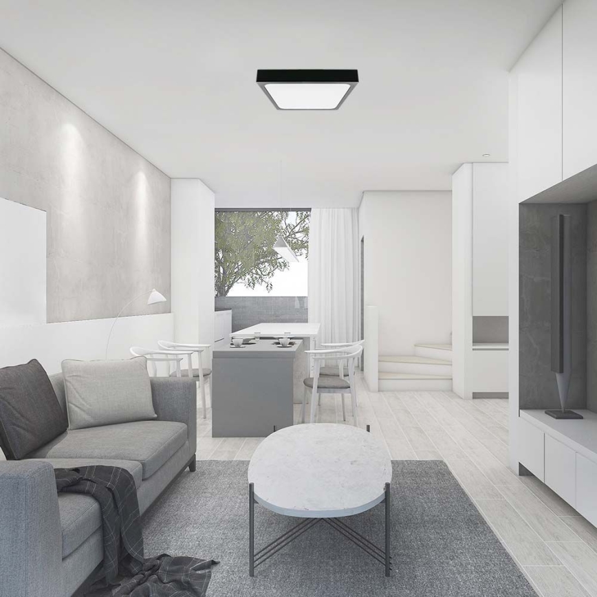 LED Плафон за баня със сензор LED/18W/230V 4000K IP44 черен