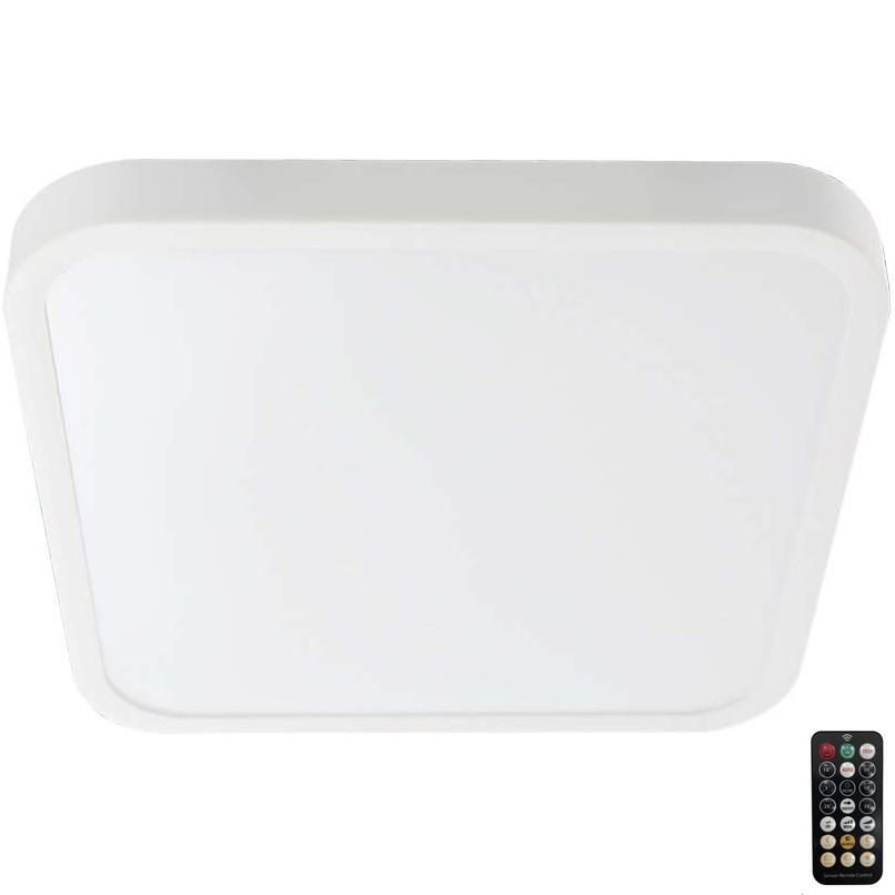 LED Плафон за баня със сензор LED/36W/230V 4000K IP44 42x42 см бял + дистанционно управление