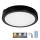 LED Плафон за баня със сензор NAIROS LED/24W/230V IP65 3000/4000/6500K Ø 30 см черен + дистанционно управление