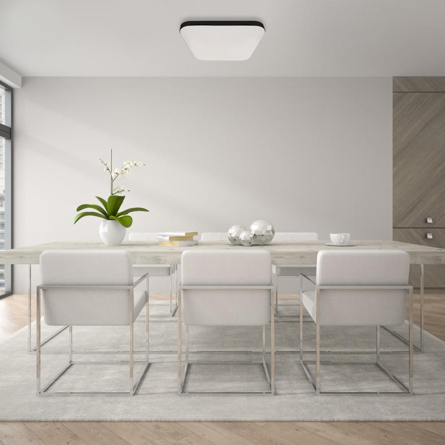 LED Плафон за баня със сензор NEMO LED/16W/230V IP44 черен