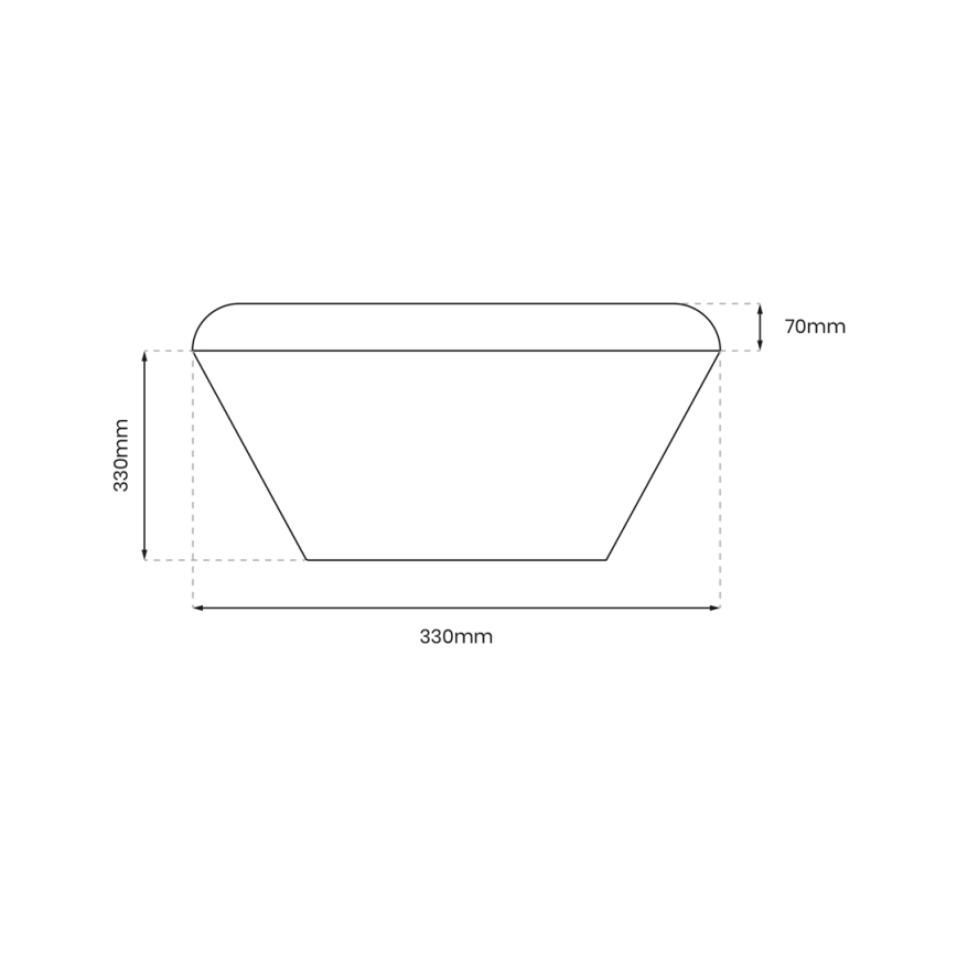 LED Плафон за баня със сензор NEMO LED/16W/230V IP44 черен