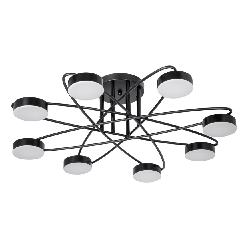 LED Плафониера 8xLED/7W/230V 3000-6000K Ø 70 см черна