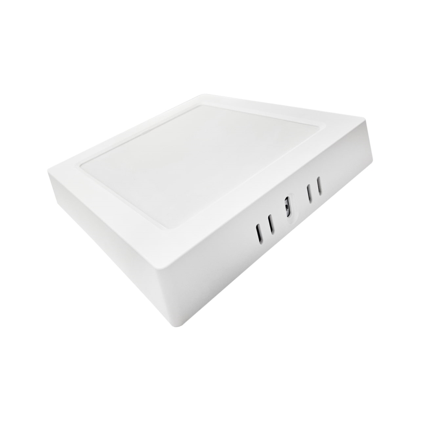 LED Плафониера BLOCK LED/12W/230V 4000K 16,7x16,7 см бял
