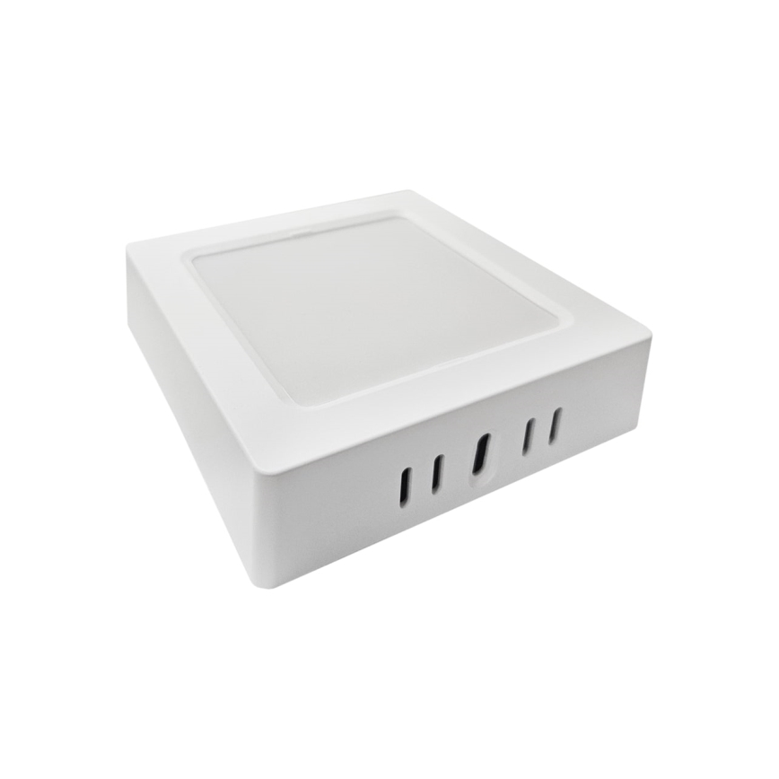 LED Плафониера BLOCK LED/6W/230V 4000K 12x12 см бял