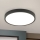 LED Плафониера BULLY LED/24W/230V Ø 24 см черен