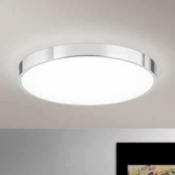 LED Плафониера BULLY LED/28W/230V Ø 28 см лъскав хром