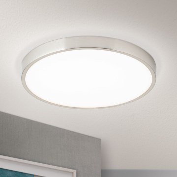 LED Плафониера BULLY LED/28W/230V Ø 28 см матов хром