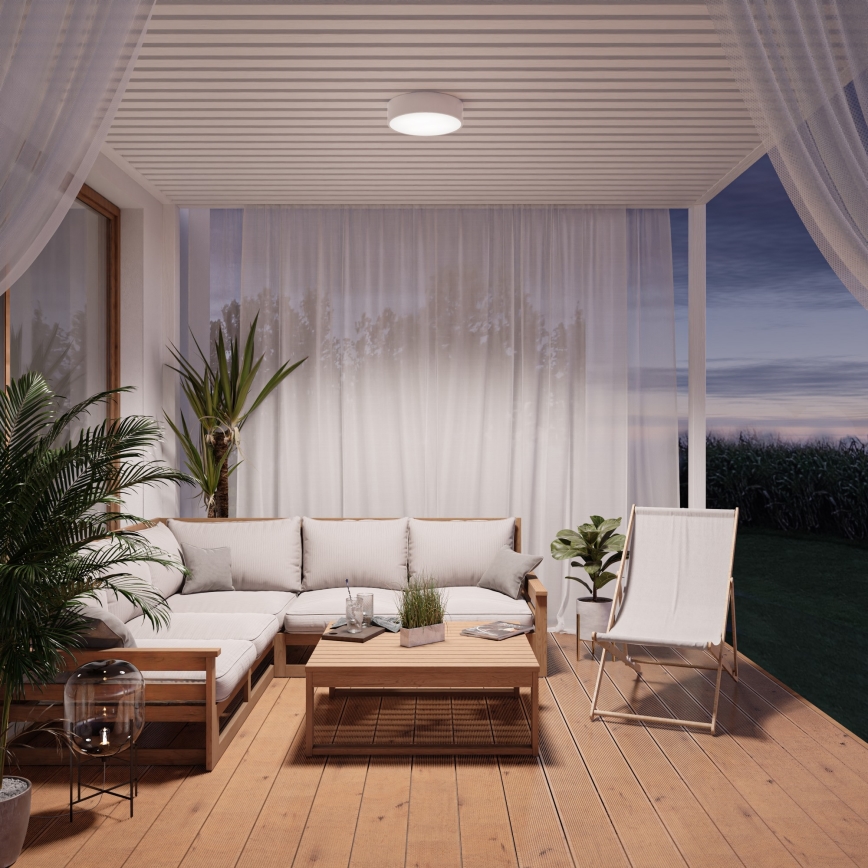 LED Плафониера CLEO LED/24W/230V 3000K Ø 30 см бял