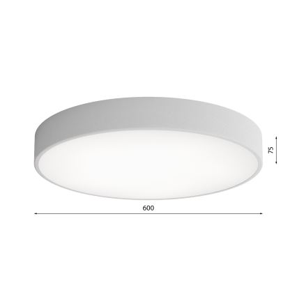 LED Плафониера CLEO LED/69W/230V 4000K Ø 60 см сив