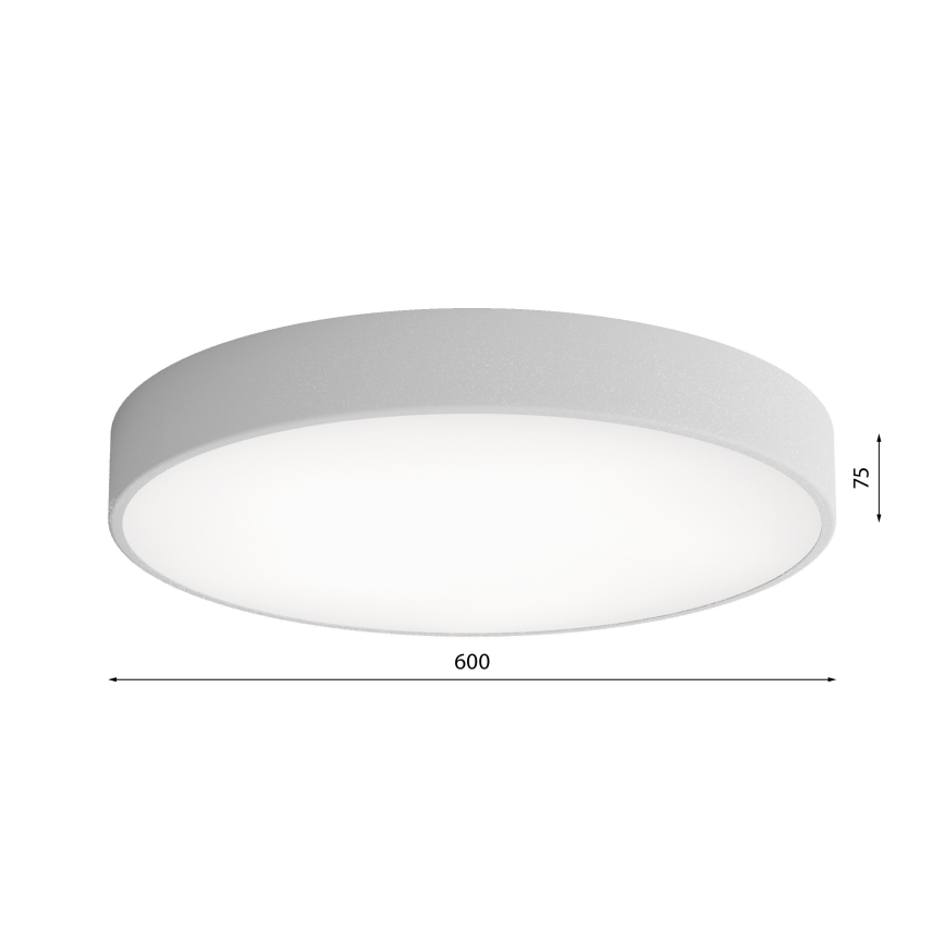 LED Плафониера CLEO LED/69W/230V 4000K Ø 60 см сив