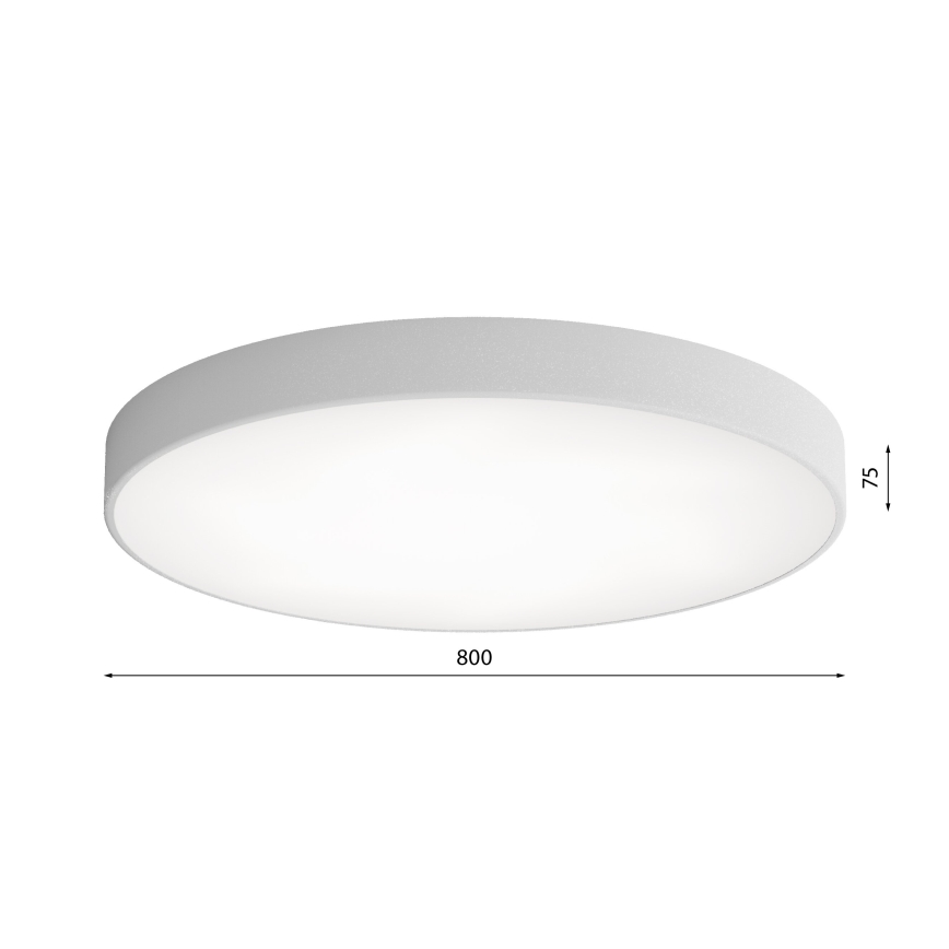 LED Плафониера CLEO LED/96W/230V 4000K Ø 80 см сив