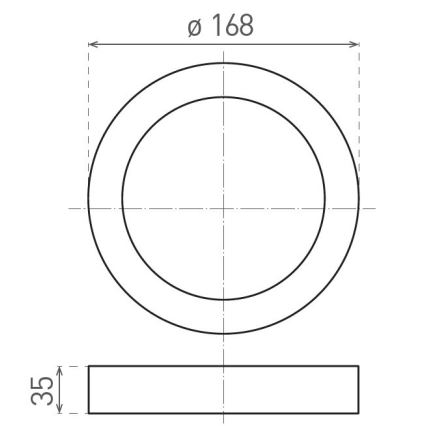 LED Плафониера FENIX LED/12W/230V 2900/3900/5800K Ø 16,8 см бял