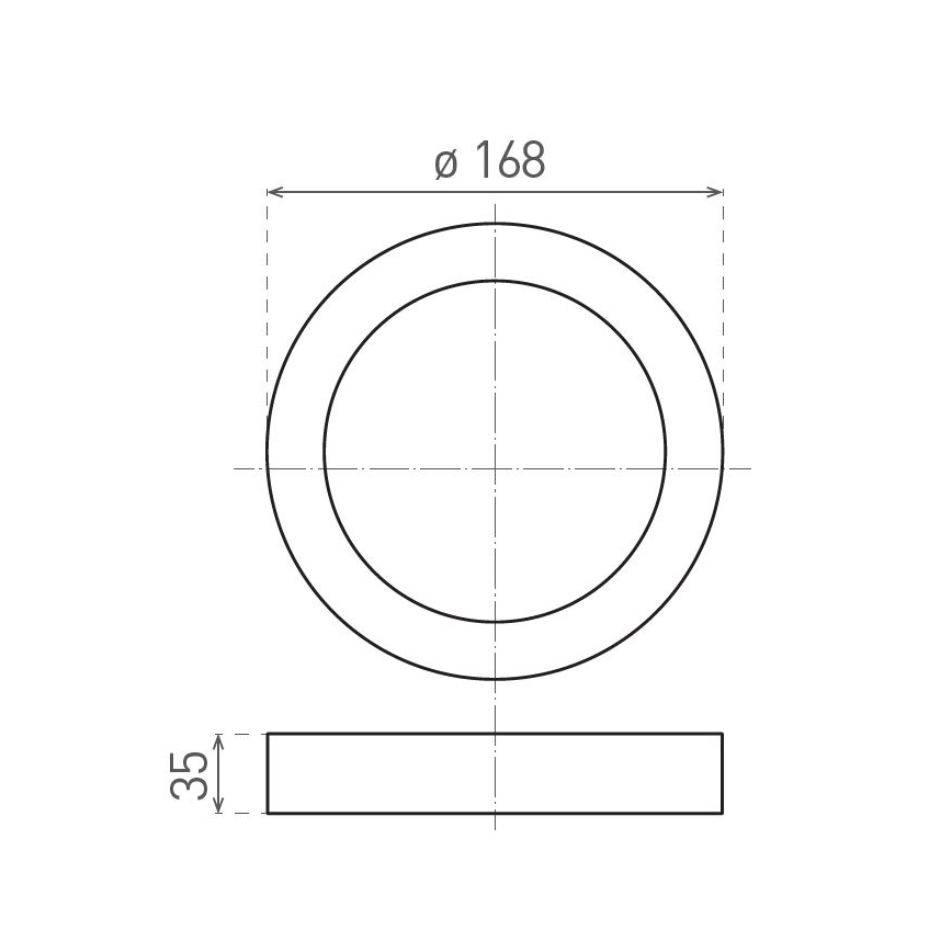 LED Плафониера FENIX LED/12W/230V 2900/3900/5800K Ø 16,8 см бял
