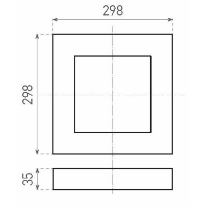 LED Плафониера FENIX LED/24W/230V 3800K 29,8 см