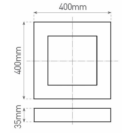 LED Плафониера FENIX LED/32W/230V 3800K 40 см снежнобял