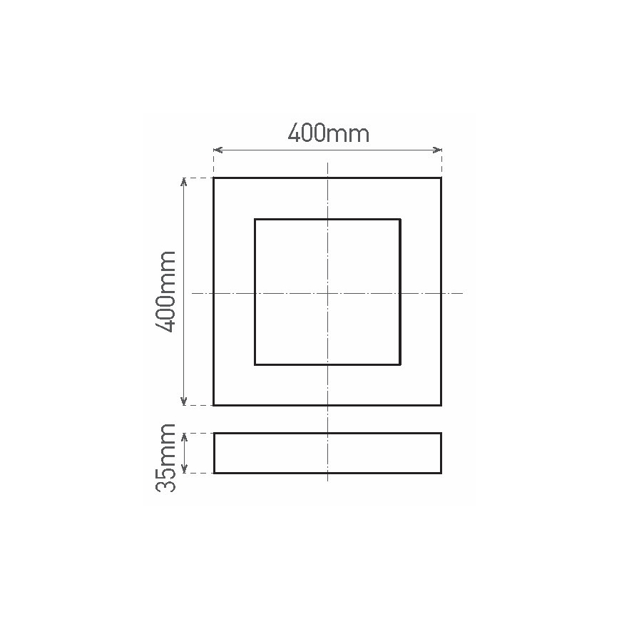 LED Плафониера FENIX LED/32W/230V 3800K 40 см снежнобял