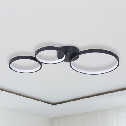 LED Плафониера FLAMENCO LED/33W/230V 4000K черен