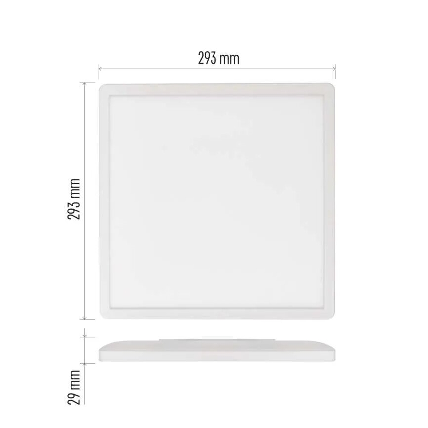 LED Плафониера FLORI LED/18W/230V 4000K бял 29x29 см