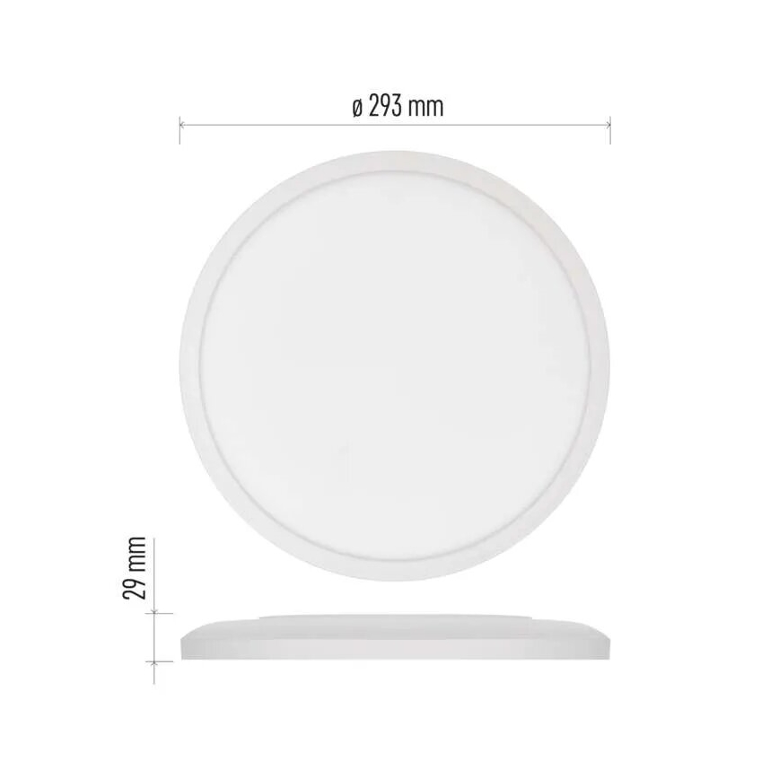 LED Плафониера FLORI LED/18W/230V 4000K бял Ø 29 см