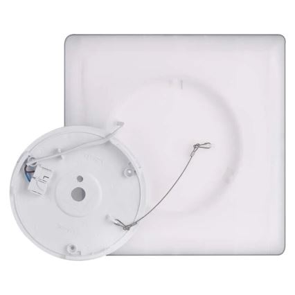 LED Плафониера FLORI LED/18W/230V 4000K черен 29x29 см