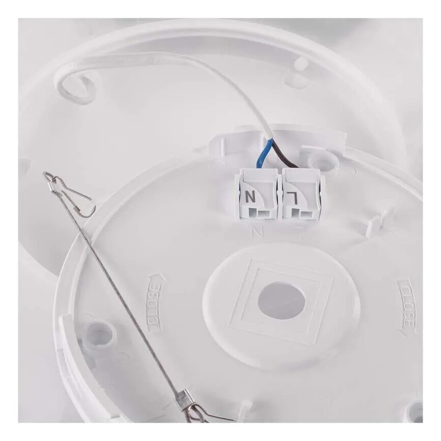 LED Плафониера FLORI LED/18W/230V 4000K черен 29x29 см