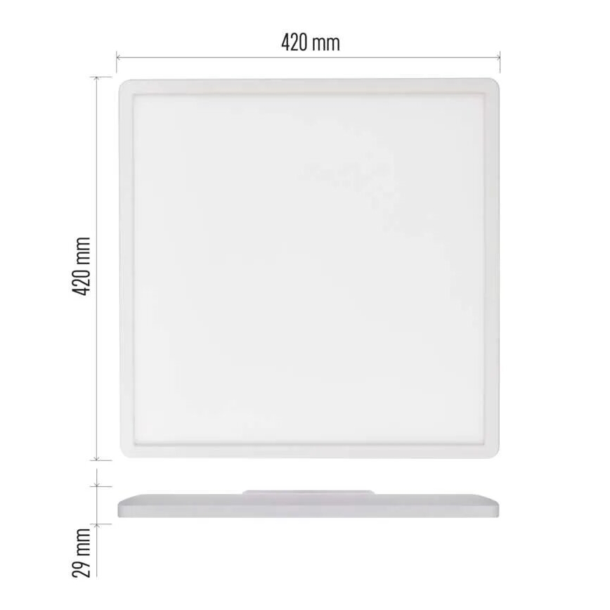 LED Плафониера FLORI LED/22W/230V 4000K бял 42x42 см