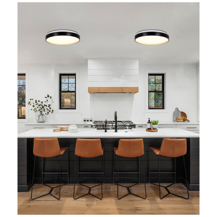 LED Плафониера FLORIDA LED/18W/230V черен