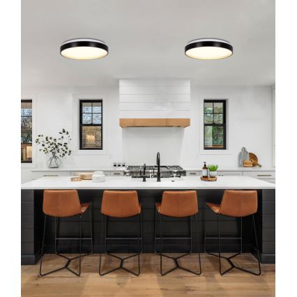 LED Плафониера FLORIDA LED/18W/230V черен