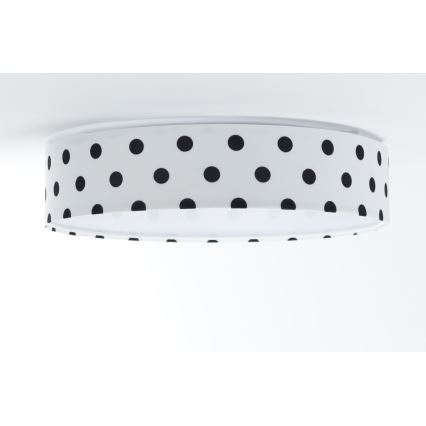 LED Детска плафониера GALAXY KIDS LED/24W/230V точки бяла/черна