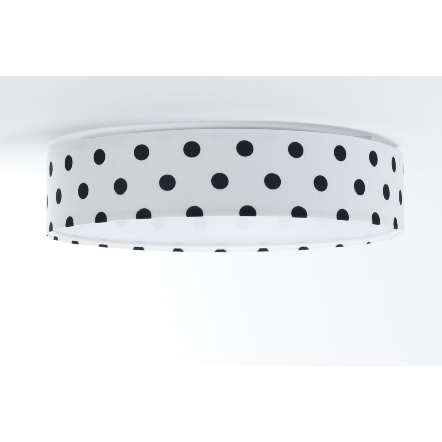 LED Детска плафониера GALAXY KIDS LED/24W/230V точки бяла/черна