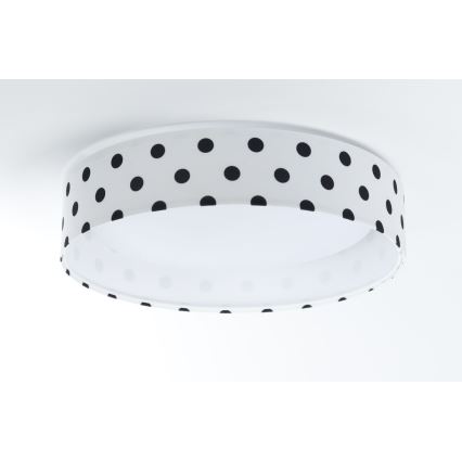 LED Детска плафониера GALAXY KIDS LED/24W/230V точки бяла/черна