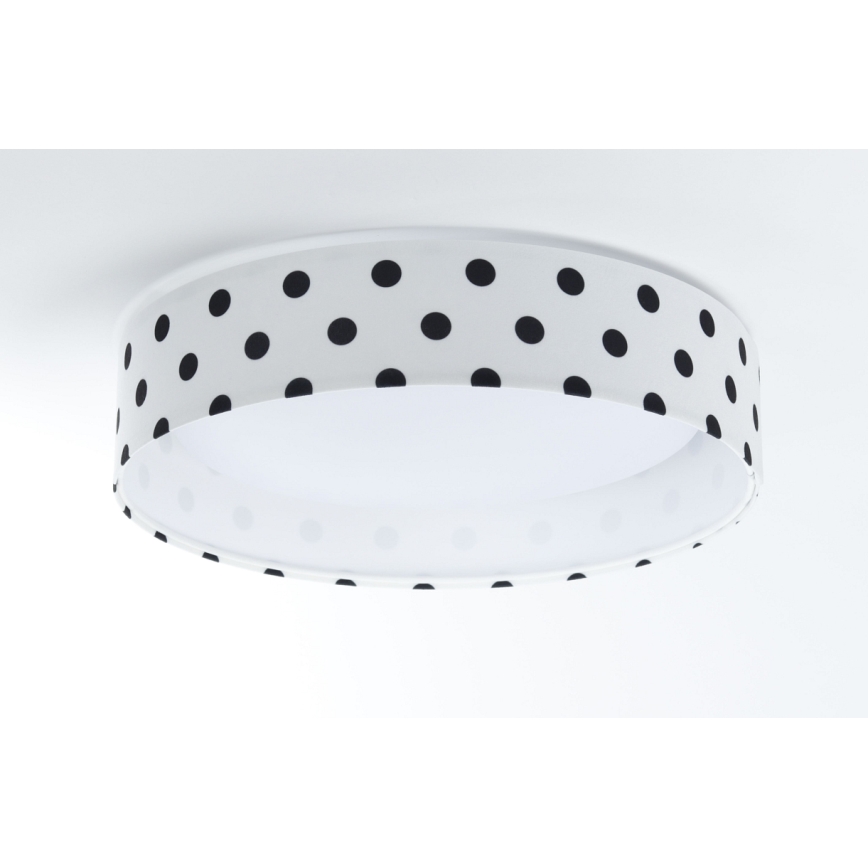 LED Детска плафониера GALAXY KIDS LED/24W/230V точки бяла/черна