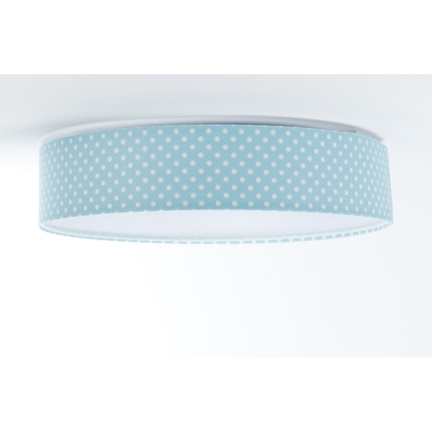 LED Детска плафониера GALAXY KIDS LED/24W/230V точки тюркоаз/бяла