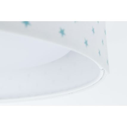 LED Детска плафониера GALAXY KIDS LED/24W/230V звезди бяла/тюркоаз